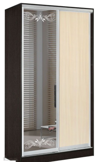 Фото Шкаф-купе Оскар 1.6 (1,2х0,6х2,2 - 2 двери) от производителя Мебель Маркет в Геническе по цене 40 930 ₽