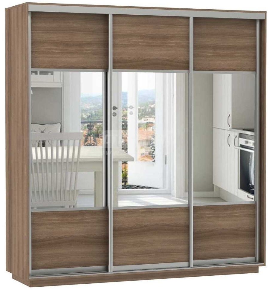 Фото Шкаф-купе Экспресс Трио Комби (1,8х0,6х2,4 - 3 двери) от производителя Мебельная компания Е1 в Геническе по цене 31 720 ₽