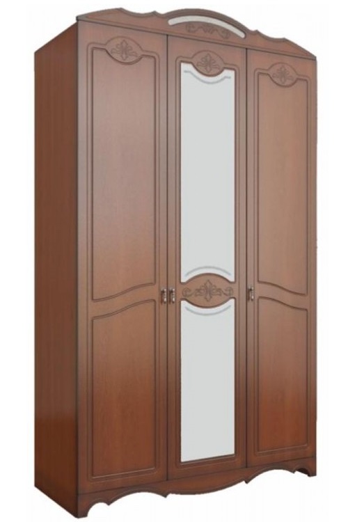 Фото Шкаф Лотос лакированный ШР-3 (133) трехдверный от производителя Браво-мебель в Геническе по цене 42 390 ₽