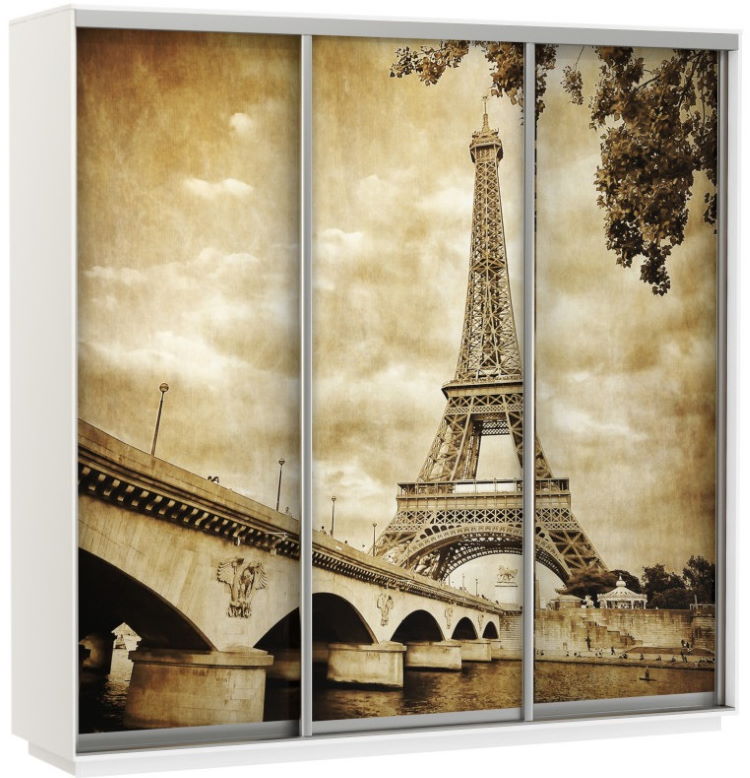 Фото Шкаф-купе Экспресс Трио Фото (2,1х0,6х2,4 - 3 двери) от производителя Мебельная компания Е1 в Геническе по цене 56&nbsp;220 ₽