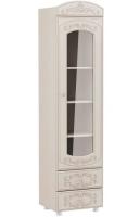 Фото  шкаф-пенал каролина со стеклом производитель Олмеко