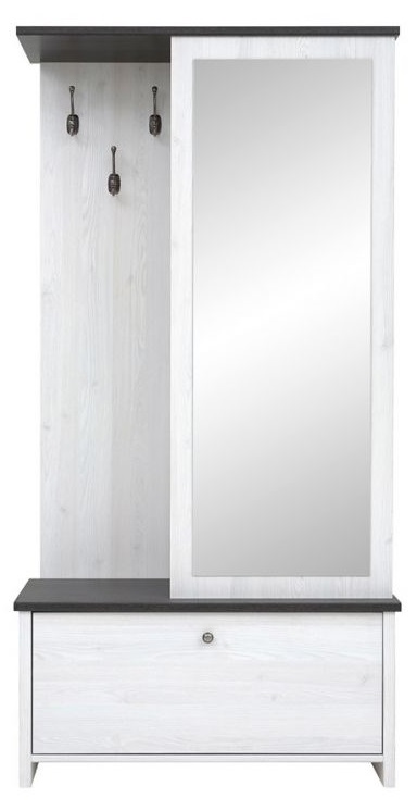 Фото Шкаф с вешалкой Порто PPK/95 от производителя Black Red White (БРВ) в Геническе по цене 19 180 ₽