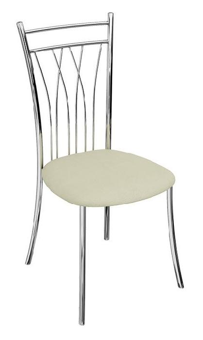 Стул Премьер  ( Обивка стула:кожзам , хром, бежевый 276 (ТриЯ) )