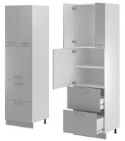 Кухня Монс пенал ПСВ-62 (белый, графит,(Леко)) в Геническе от производителя 