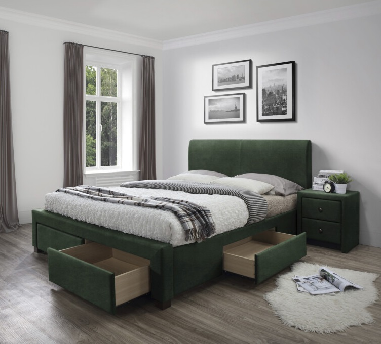 Фото Кровать двуспальная Halmar Modena 3 (СМ 160х200) c ортопедическим основанием от производителя Halmar  в Геническе по цене 64&nbsp;020 ₽