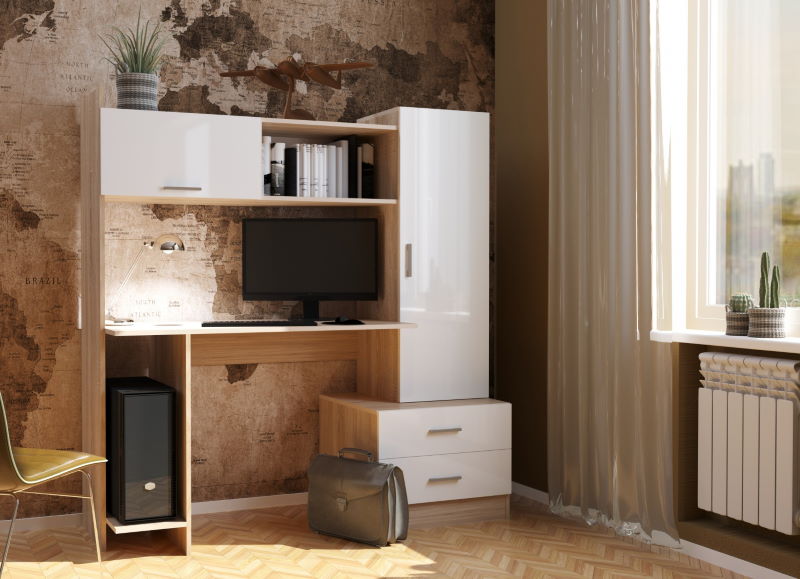 Фото Стол компьютерный ПКС-7 (1,5) от производителя ПАМИР в Геническе по цене 11 440 ₽