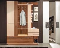 Прихожая Орфей (Цвет корпуса:ясень шимо темный-ясень шимо светлый, цвет фасада:ясень шимо темный-ясень шимо светлый, цвет обивки:молочный (Мебель Маркет) ) в Геническе от производителя 
