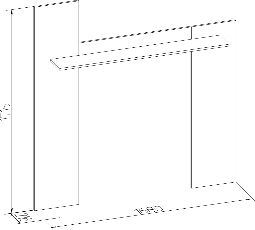 Фото Полка навесная Леон-4  от производителя Глазов в Геническе по цене 2 850 ₽