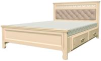 Фото kollektsiya-mebeli-gratsiya-bravo-mebel кровать двуспальная грация (см 140х200) с ящиками без основания с универсальными царгами производитель Браво-мебель