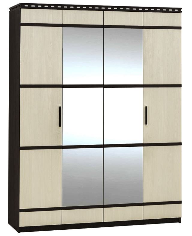 Фото Шкаф Ольга-13 (168) четырехдверный  от производителя Фант-мебель в Геническе по цене 24&nbsp;300 ₽