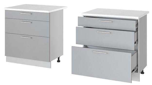 Фото Кухня Бронкс стол-рабочий Н-83 от производителя Леко в Геническе по цене 9&nbsp;630 ₽