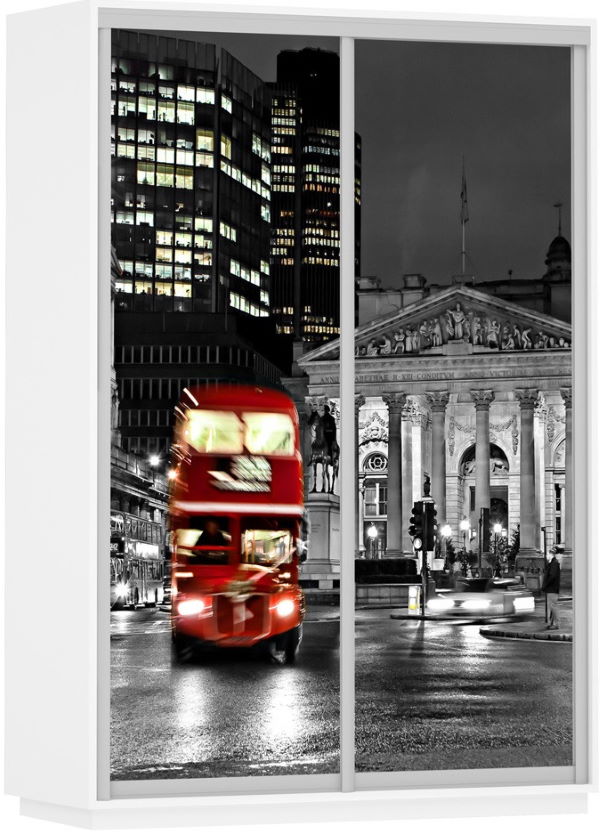 Фото Шкаф-купе Экспресс Дуо Фото (1,6х0,6х2,2 - 2 двери) от производителя Мебельная компания Е1 в Геническе по цене 39&nbsp;840 ₽