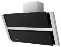 Вытяжка наклонная Ravensbourne 90 (896х243хh775(1055)) (Материал Металл/Стекло , Цвет Металлик/Черный) в Геническе от производителя 