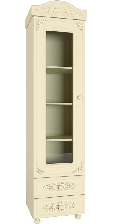 Фото Шкаф-пенал со стеклом Ассоль плюс АС-1  от производителя Компасс в Геническе по цене 27&nbsp;850 ₽