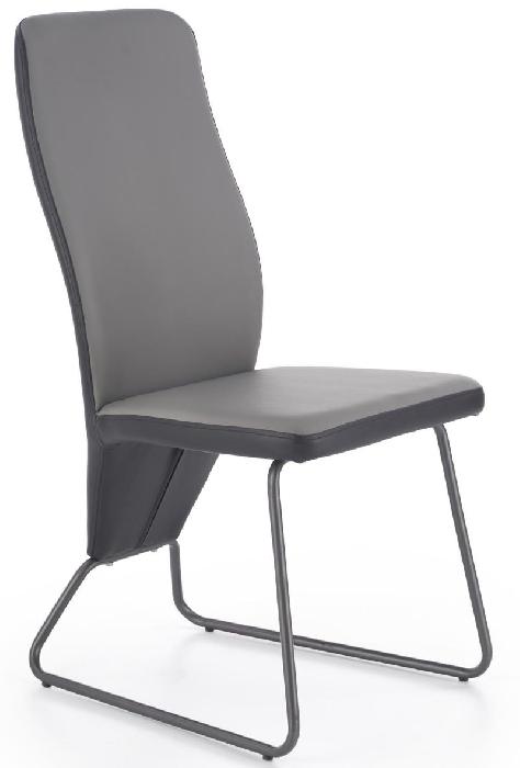 Стул Halmar K300 ( Обивка стула:экокожа , хром, черный-серый (Halmar ) )