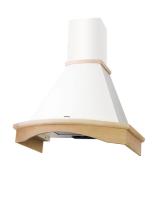 Вытяжка купольная Gretta (M) 60 (600х535хh895(1125)) (Материал Металл/Дерево , Цвет Бежевый/Неокрашено) в Геническе от производителя 