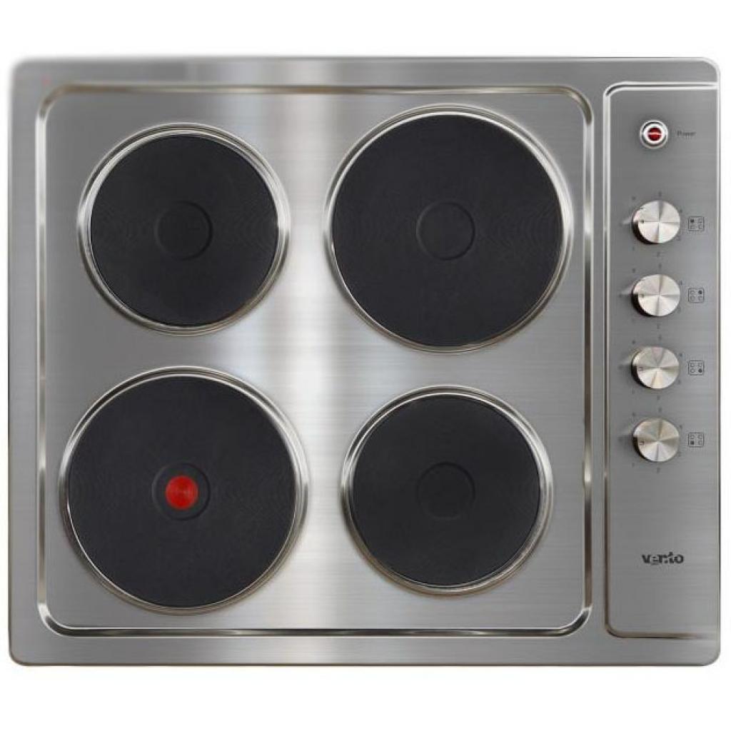 Фото Варочная поверхность электрическая 4-х конф. VENTOLUX HE604 (INOX) 1 (590х510хh30) от производителя  в Геническе по цене 7 870 ₽