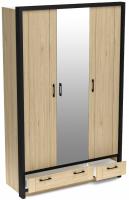 Фото  шкаф бостон (135) трехдверный (1 зеркало) производитель СБК