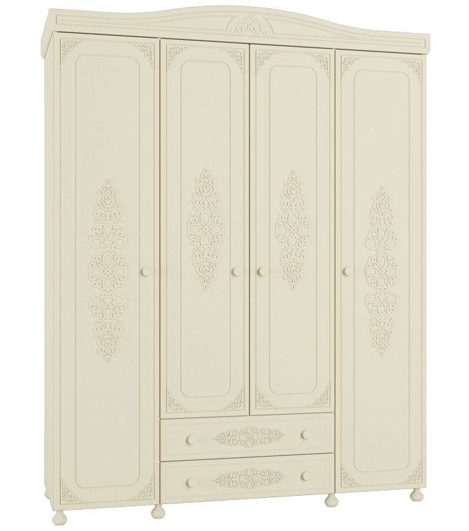 Фото Шкаф Ассоль плюс АС-28 (173) четырехдверный от производителя Компасс в Геническе по цене 71&nbsp;310 ₽