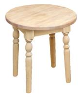 Фото  табурет круглый с резными ногами производитель Марибель