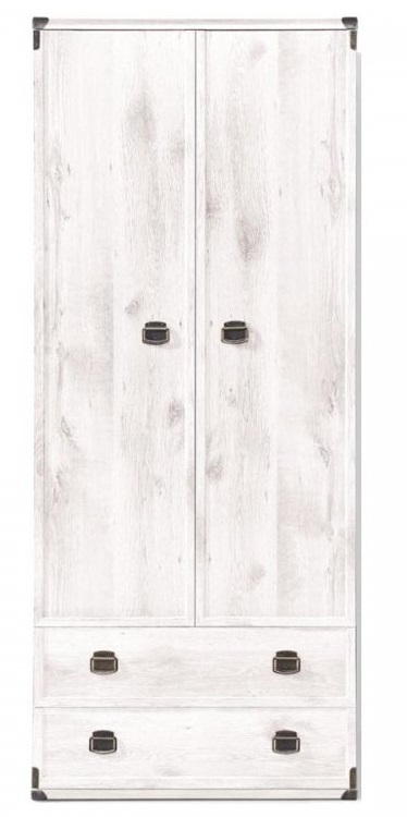Фото Шкаф Индиана JSZFN2D2S (80) двухдверный (с полками) от производителя Black Red White (БРВ) в Геническе по цене 28&nbsp;400 ₽
