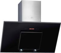 Вытяжка наклонная Abelia 190 (900х400хh857(1332)) (Материал Металл/Стекло , Цвет Металлик/Черный) в Геническе от производителя 