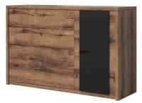 Комод-1D4S typ 47 Indira (дуб monastery-черный (Helvetia) ) в Геническе от производителя 