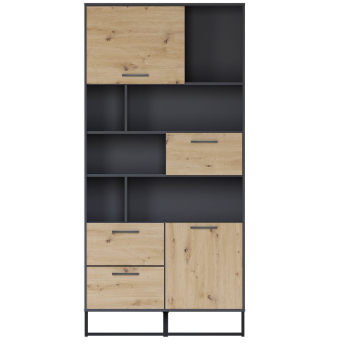 Фото Шкаф Brooklyn B172-REG1D2B2S от производителя Black Red White (БРВ) в Геническе по цене 32 270 ₽