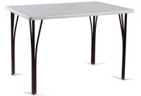 Стол обеденный Граф (металл, мдф-ясень серебро,  медный антик (Бител) ) в Геническе от производителя 