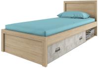 Фото  кровать односпальная 90/d2 дизель (diesel) (см 90х200) с основанием производитель Анрэкс