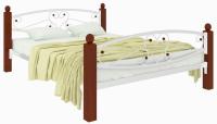 Фото derevyannye-krovati кровать двуспальная каролина lux plus (см 180х200) трубка металл производитель Милсон