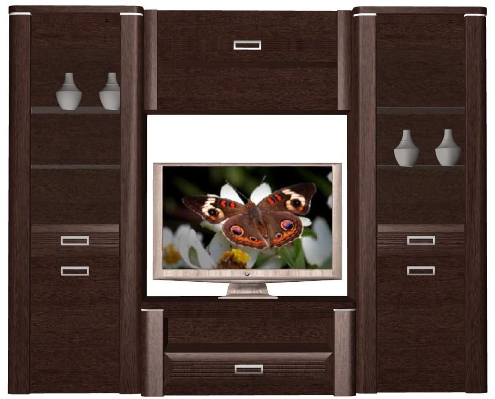 Фото Пенал со стеклом высокий Магнолия ГМ-03 от производителя СБК в Геническе по цене 18 030 ₽