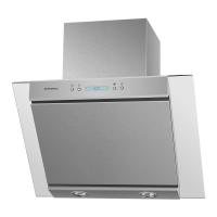 Вытяжка наклонная Gloria 60 (600х358хh550(900)) (Материал Металл/Стекло , Цвет Металлик/Черный) в Геническе от производителя 