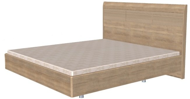 Фото Кровать двуспальная Мелисса КР-2804 (СМ 180х200) с ламельным основанием от производителя Лером в Геническе по цене 34 700 ₽