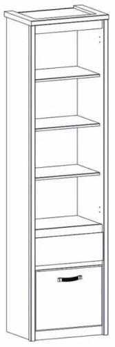 Фото Шкаф открытый 1D1S Прованс (Provence) от производителя Анрэкс в Геническе по цене 15 020 ₽
