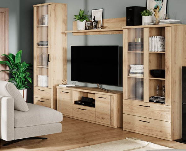 Фото Шкаф с витриной 1V2S Дорсет (Doorset) от производителя Анрэкс в Геническе по цене 16 980 ₽