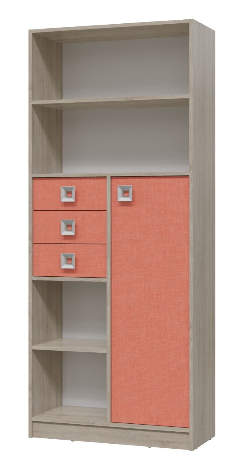 Фото Шкаф-стеллаж Сити с ящиками от производителя Гранд Кволити в Геническе по цене 13&nbsp;560 ₽