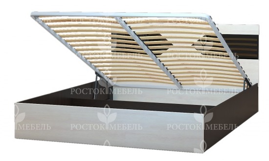 Фото Кровать двуспальная Ника-1 КД-2.9 (СМ 160х200) с подъемным механизмом от производителя Росток в Геническе по цене 26 360 ₽