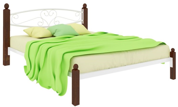 Фото Кровать двуспальная Каролина Lux (СМ 140х200) трубка металл от производителя Милсон в Геническе по цене 18 920 ₽