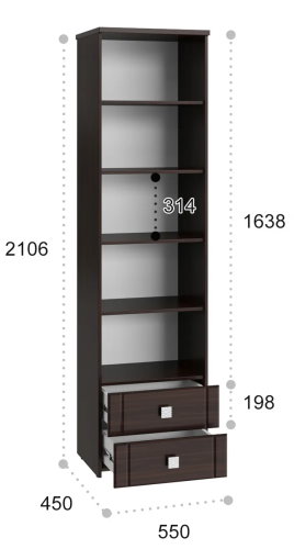 Фото Пенал Изабель ИЗ-63К с зеркалом от производителя Компасс в Геническе по цене 25&nbsp;320 ₽