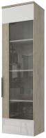 Фото  шкаф навесной со стеклом альянс 435.02 производитель 