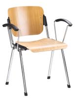 Стул для посетителя Эра (Era) wood arm (хром) в интернет магазине Планета Комфорта Фото stulya-ofisnye стул для посетителя эра (era) wood arm (хром) производитель Новый стиль