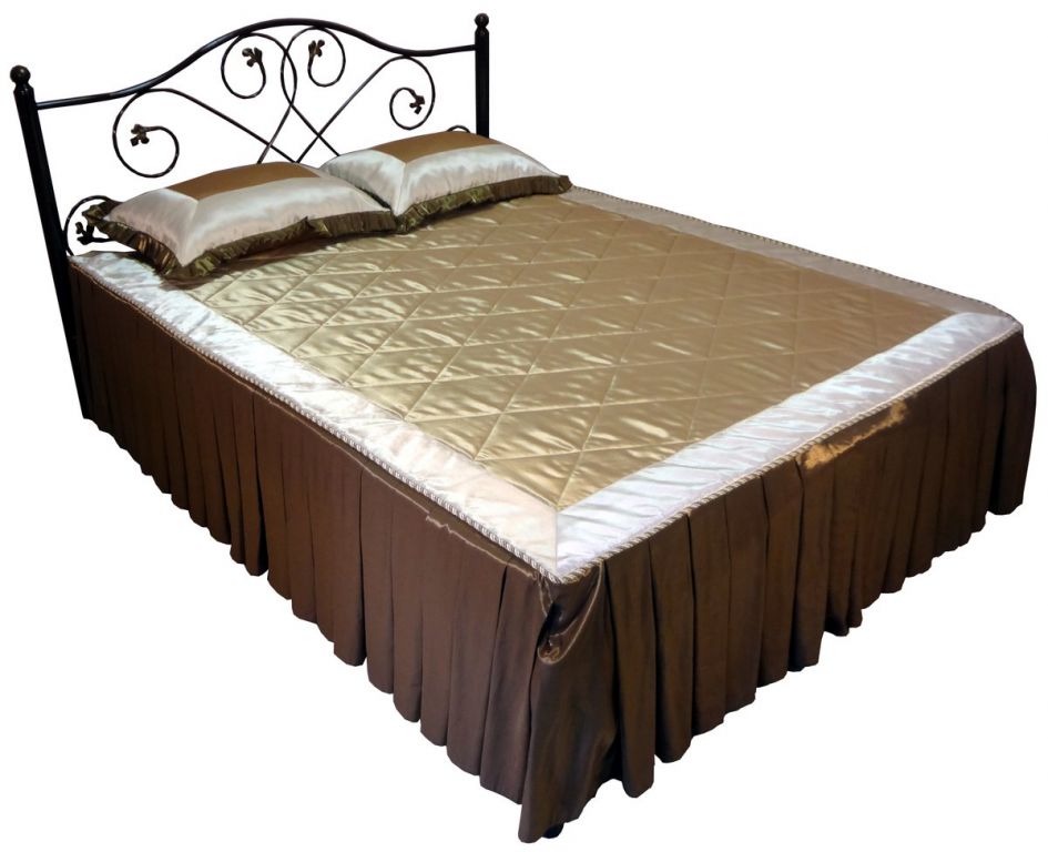 Фото Кровать двуспальная Алиса-1400 (СМ 140х200) основание металл трубка  от производителя Металл-Конструкция в Геническе по цене 15 600 ₽