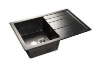 Мойка Granfest GF-Q780L (ГР 780х500хh205) (шир.ящ.min 600) (Цвет мойки черный) в Геническе от производителя 
