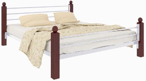 Кровать двуспальная Милана Lux Plus (СМ 180х200) трубка металл в интернет магазине Планета Комфорта Фото derevyannye-krovati кровать двуспальная милана lux plus (см 180х200) трубка металл производитель Милсон