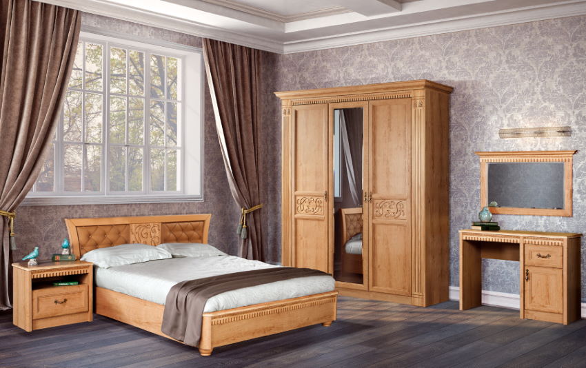 Фото Кровать двуспальная Лючия 200 (СМ 180x200) с основанием от производителя Яна в Геническе по цене 51 390 ₽