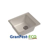 Мойка Granfest eco-17 (ГР 420х480хh200) (шир.ящ.min 400) без сифона (Цвет мойки черный) в Геническе от производителя 