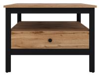 Стол журнальный Loft LAW (мдф, лдсп-дуб вотан,  черный (Black Red White (БРВ)) ) в Геническе от производителя 