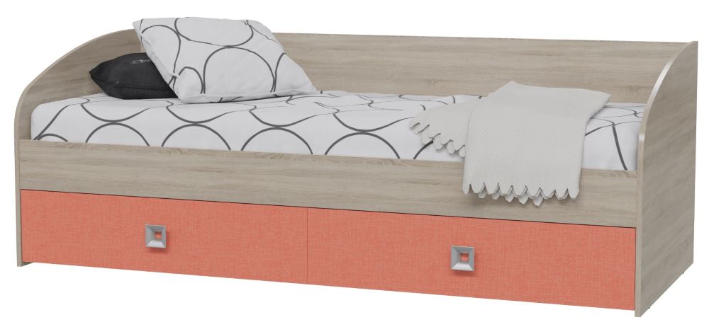 Фото Кровать односпальная Сити с ящиками (СМ 80х200)  от производителя Гранд Кволити в Геническе по цене 15 940 ₽