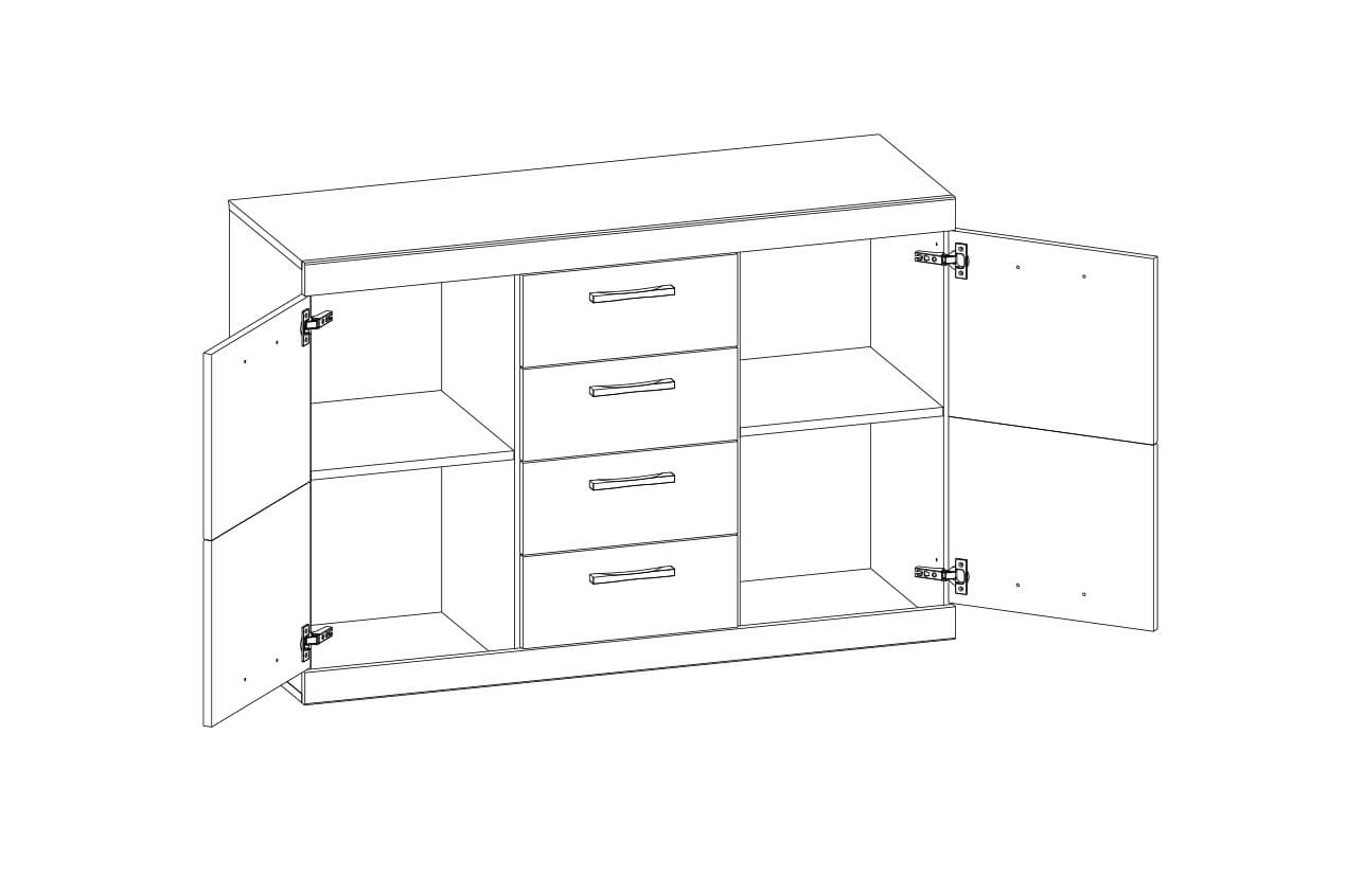 Фото Тумба 2D4S Оскар (Oskar) от производителя Анрэкс в Геническе по цене 14 800 ₽